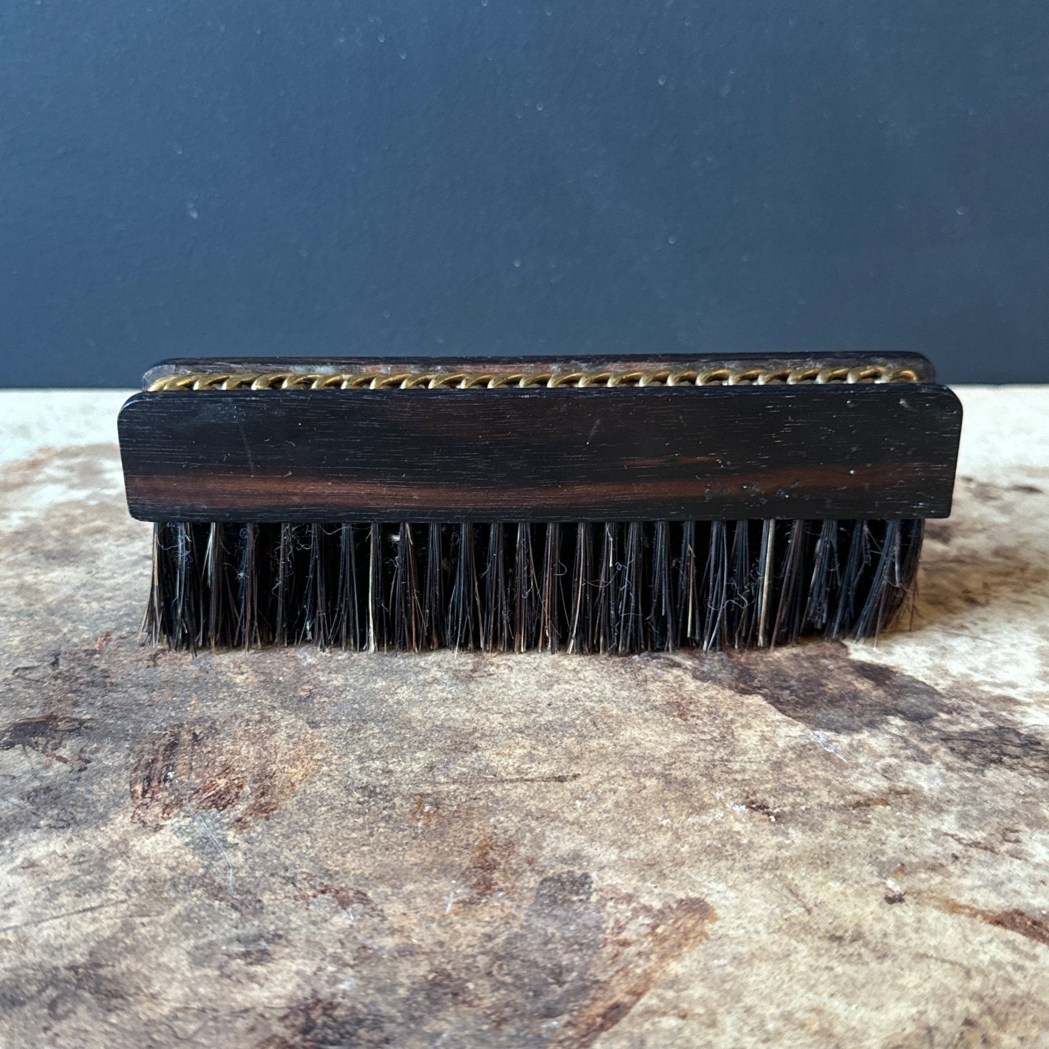 1930's Ebony Wood & Brass Chain Hermes Lint Brush – Monte Visión