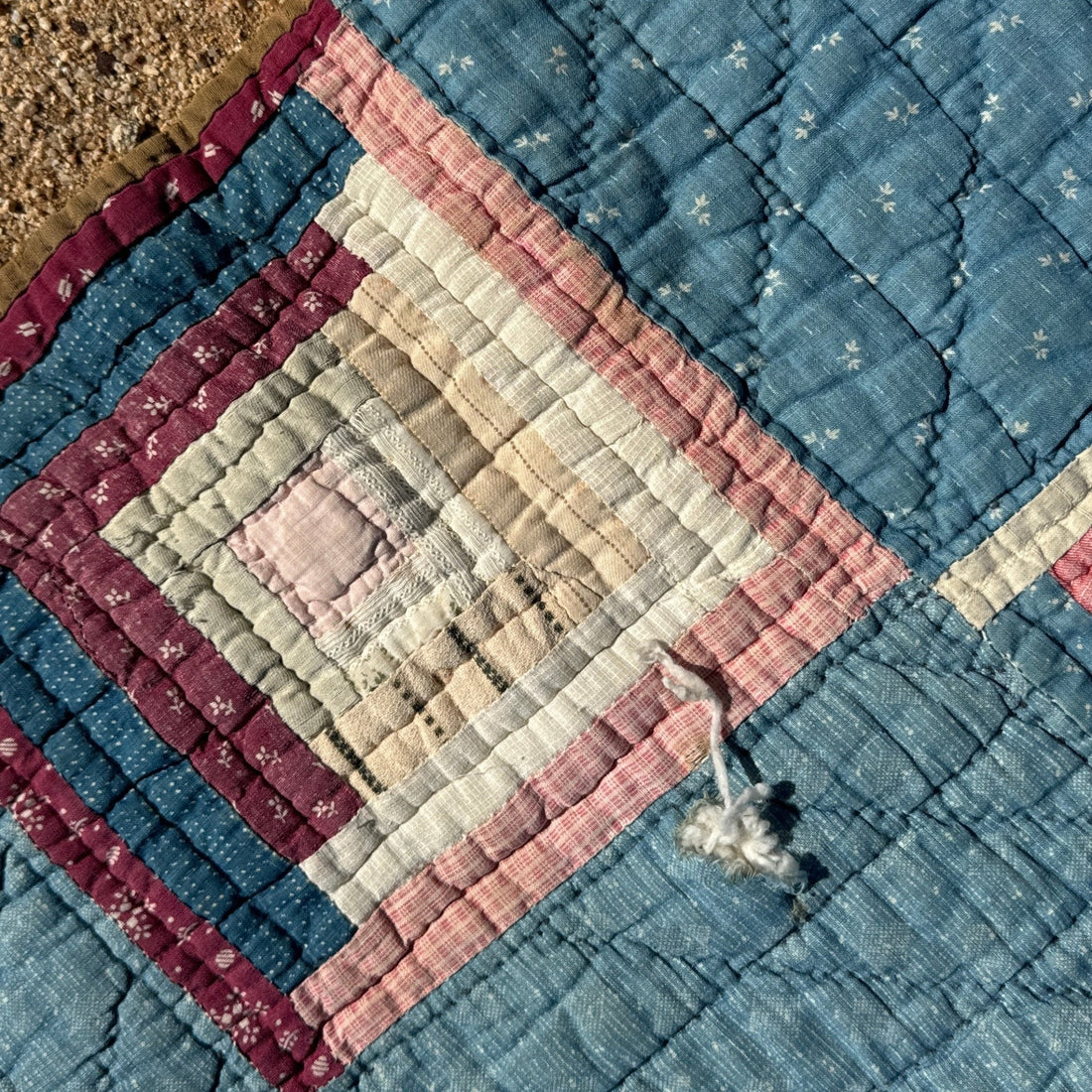 1940's Denim & Bandanna Remnant Quilt - Monte Visión