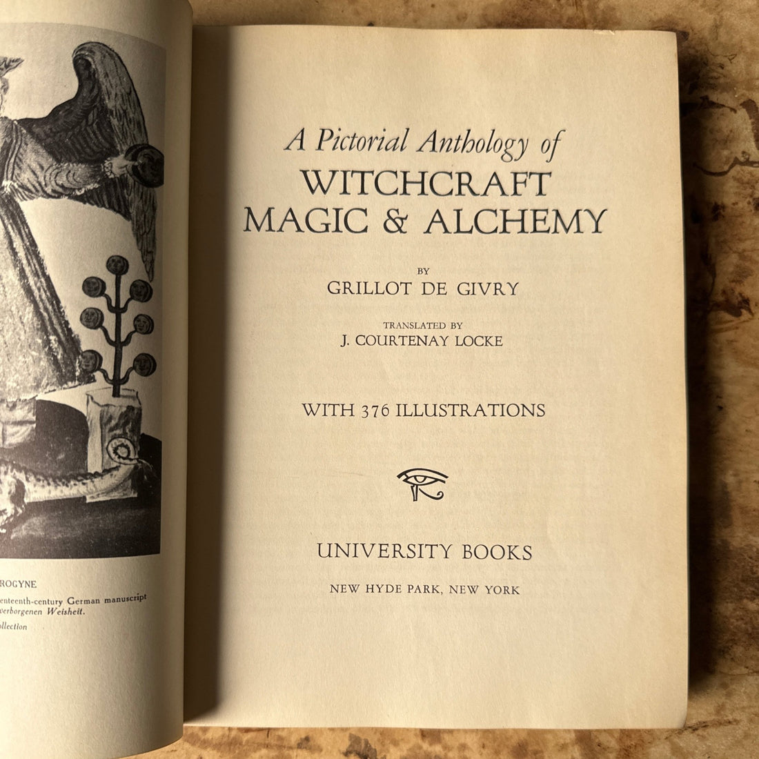 1958 1st Edition "Witchcraft, Magic & Alchemy" Book - Monte Visión