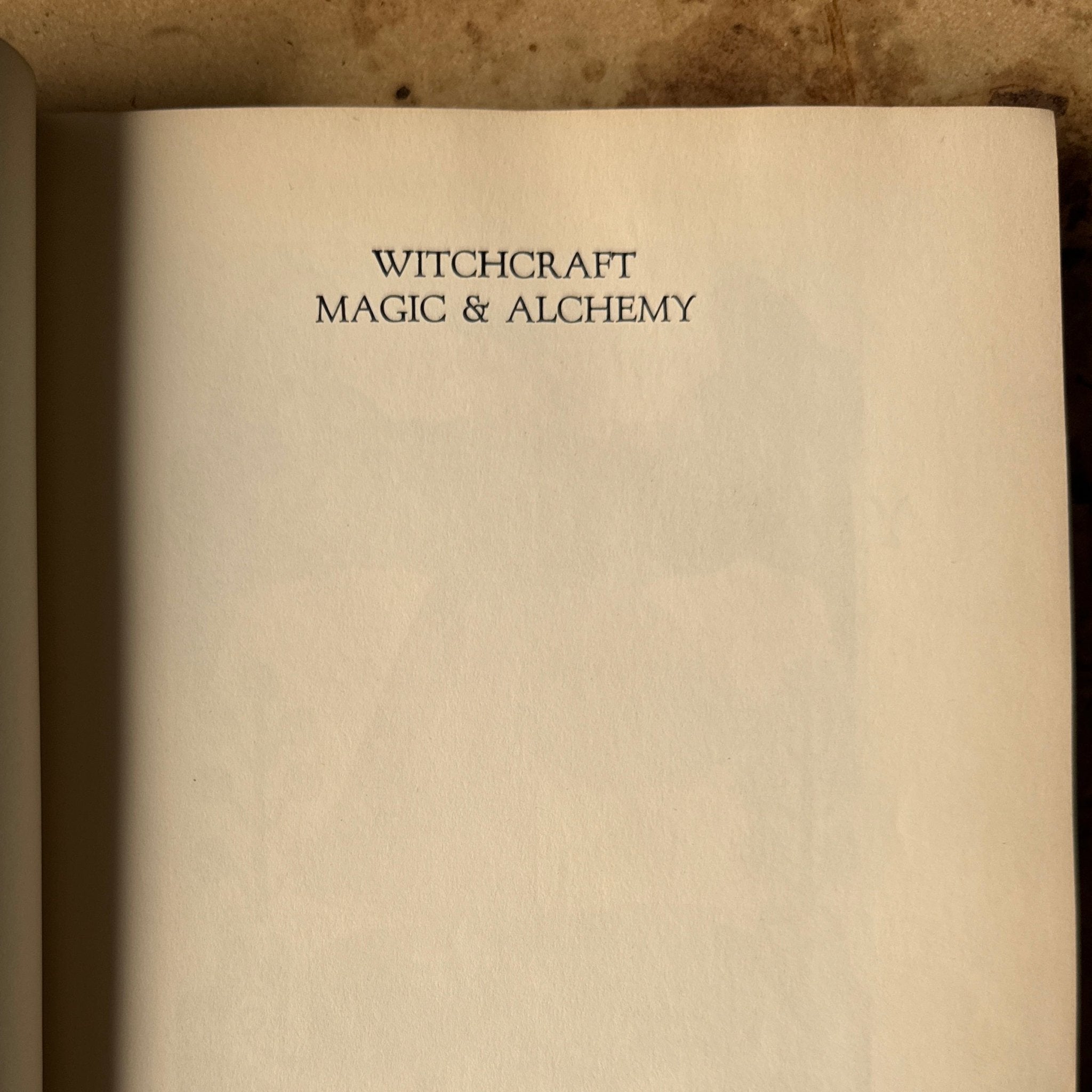 Witchcraft and sale magic alchemy book