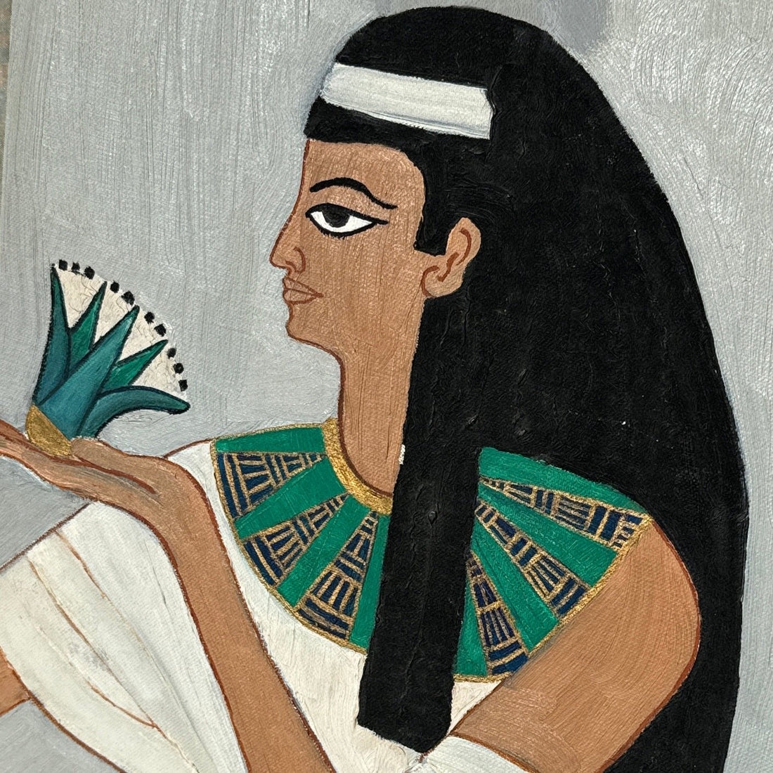 1980's Egyptian Revival Paintings- Set of 2 - Monte Visión