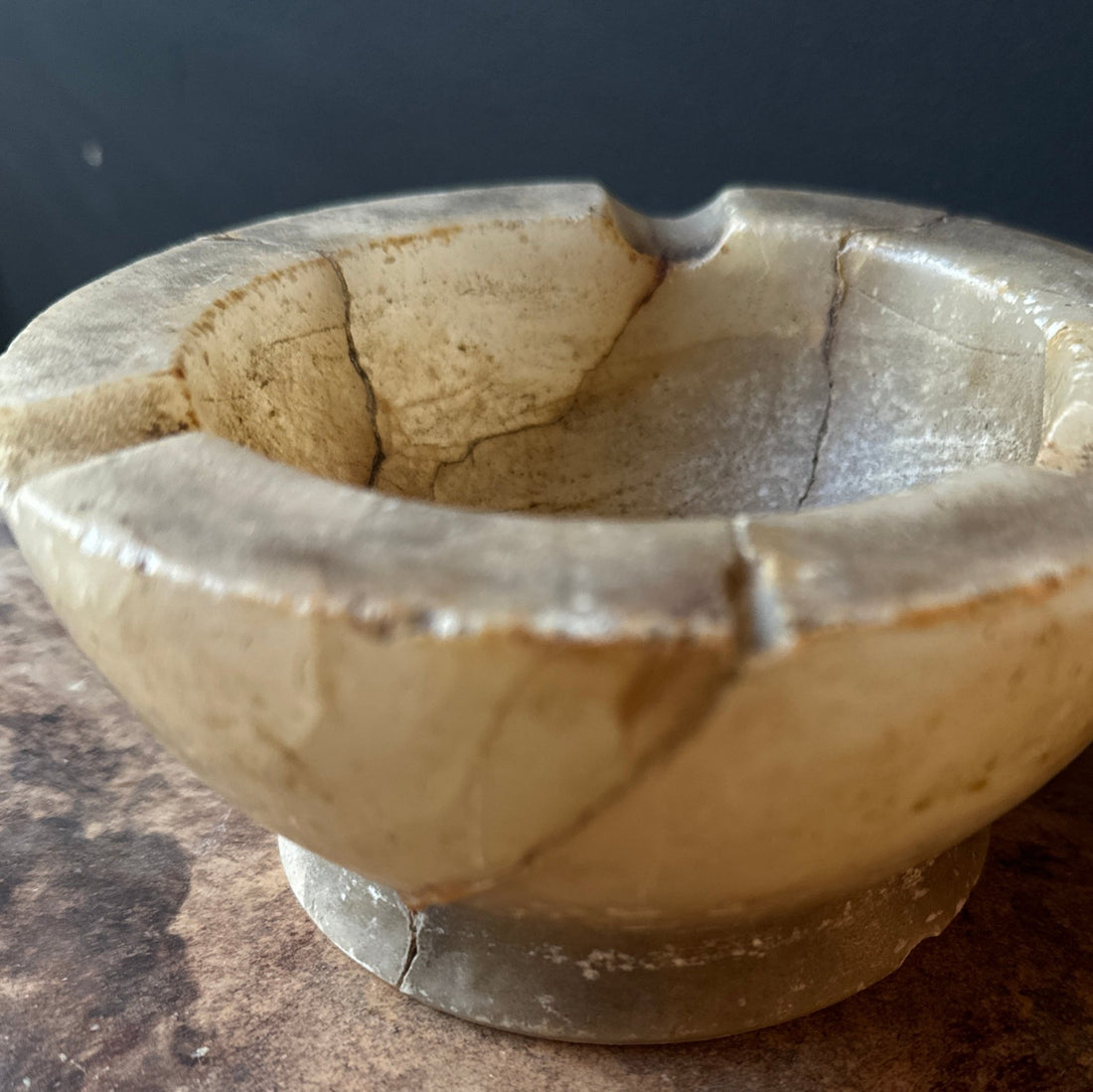 Antique Deep Marble Ashtray - Monte Visión