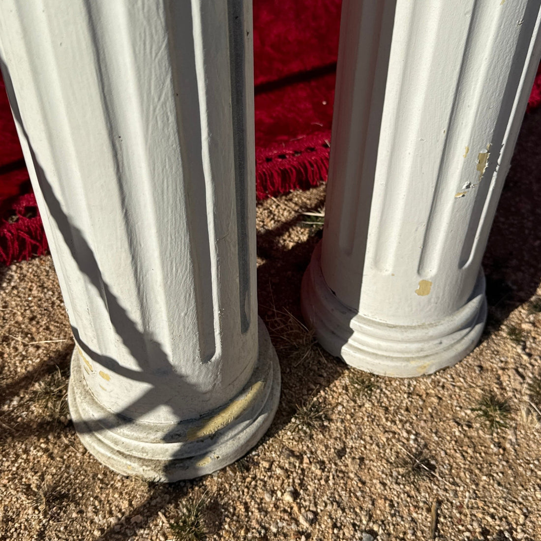 Architectural Salvage Painted Columns- Set of 2 - Monte Visión