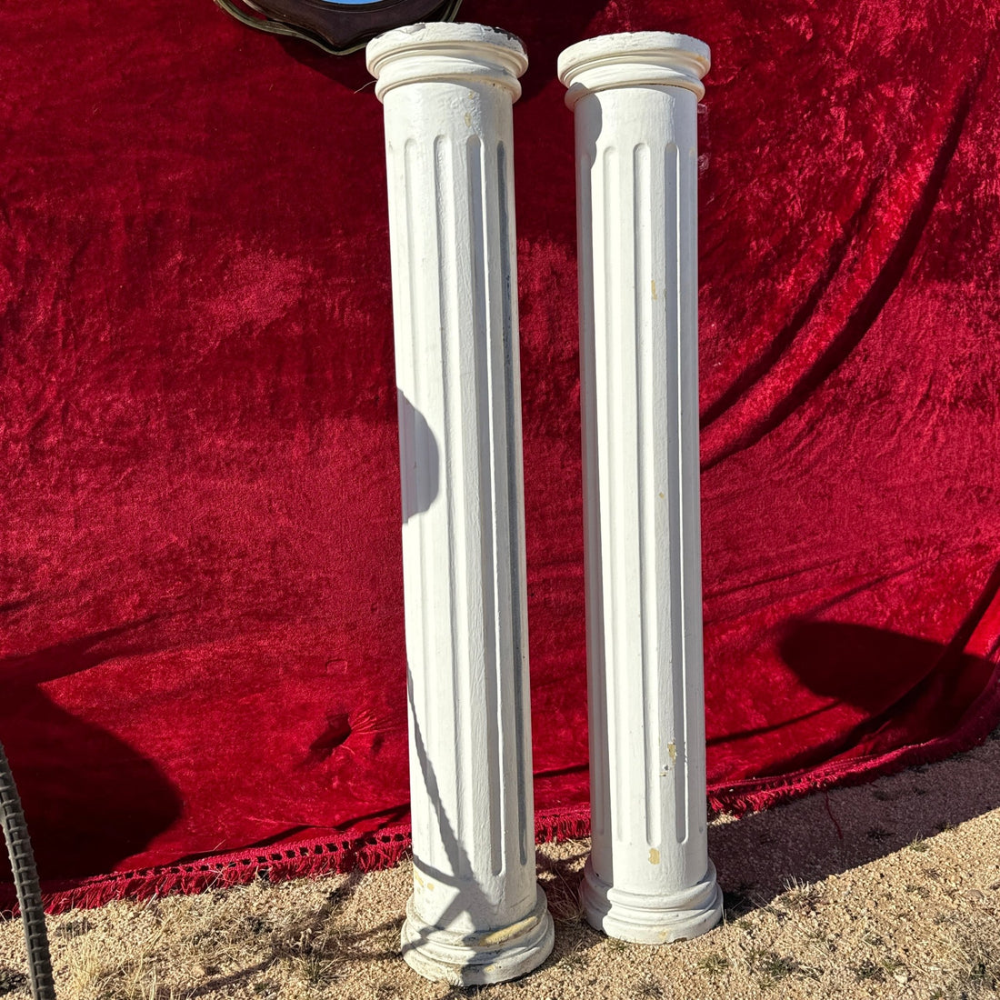 Architectural Salvage Painted Columns- Set of 2 - Monte Visión