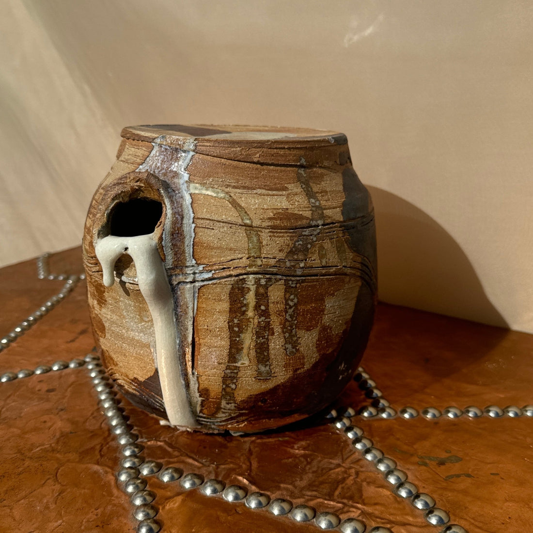 Artist Made Glazed Ceramic Vessel - Monte Visión