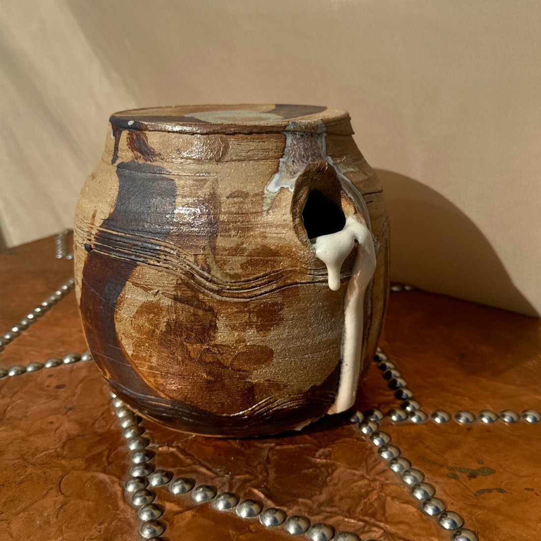 Artist Made Glazed Ceramic Vessel - Monte Visión