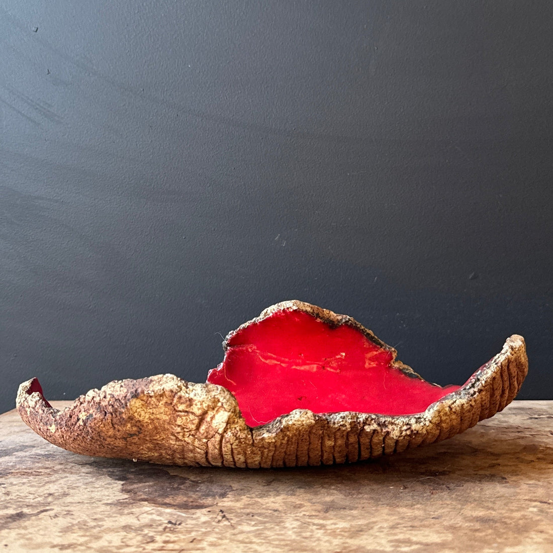 Artist Made Red Slab Ceramic Catchall - Monte Visión