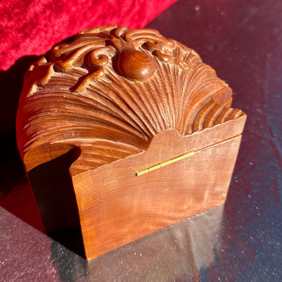 Handcarved Wood Shell & Octopus Jewelry Box - Monte Visión