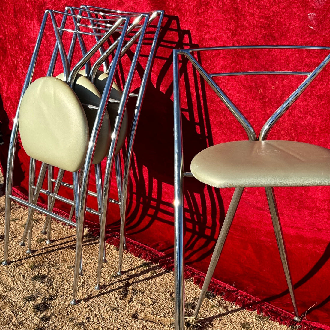 Hiroyuki Yamakado 'Cinderella' Folding Stools- Set of 4 - Monte Visión