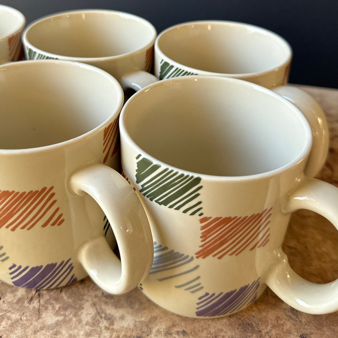 Postmodern "Aerobics" Balos Mugs- Set of 6 - Monte Visión