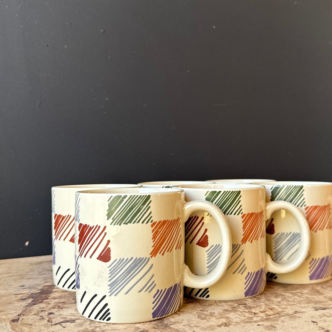 Postmodern "Aerobics" Balos Mugs- Set of 6 - Monte Visión