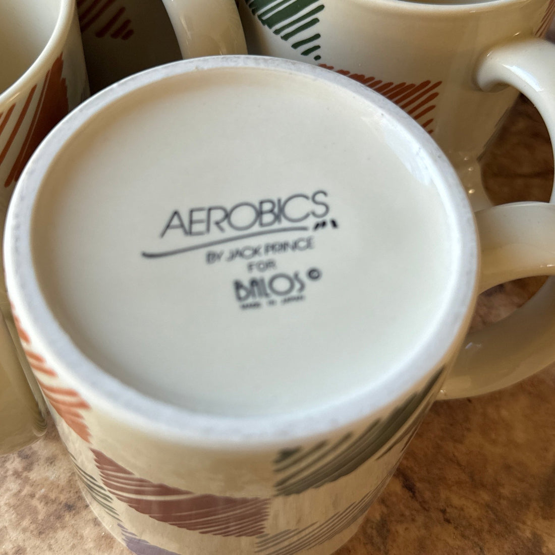 Postmodern "Aerobics" Balos Mugs- Set of 6 - Monte Visión