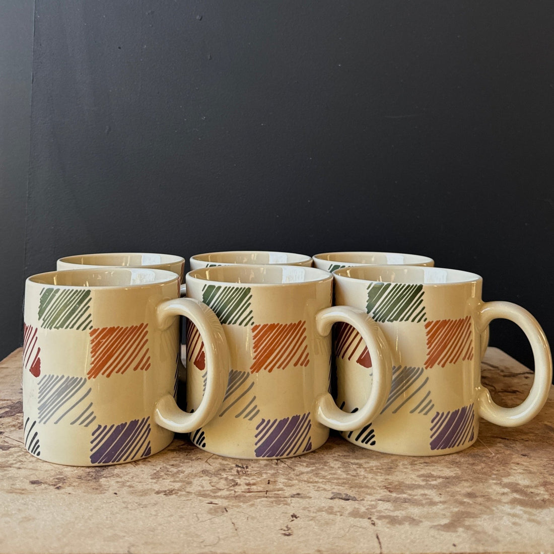 Postmodern "Aerobics" Balos Mugs- Set of 6 - Monte Visión