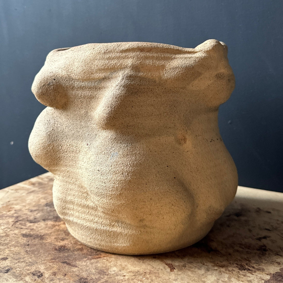 Postmodern Biomorphic Freeform Studio Pottery Vase - Monte Visión