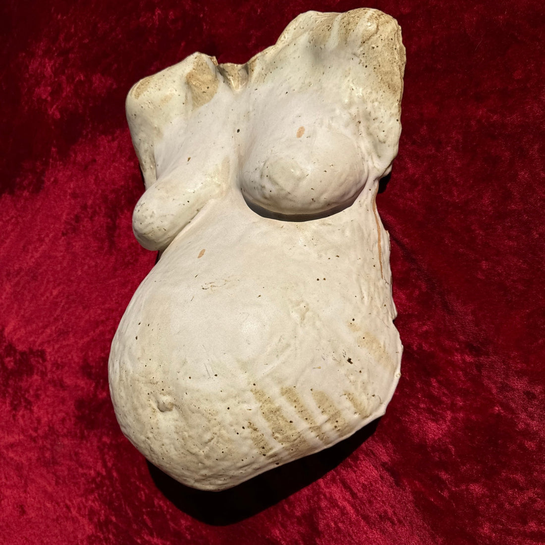 Studio Pottery Pregnant Female Nude Bust - Monte Visión