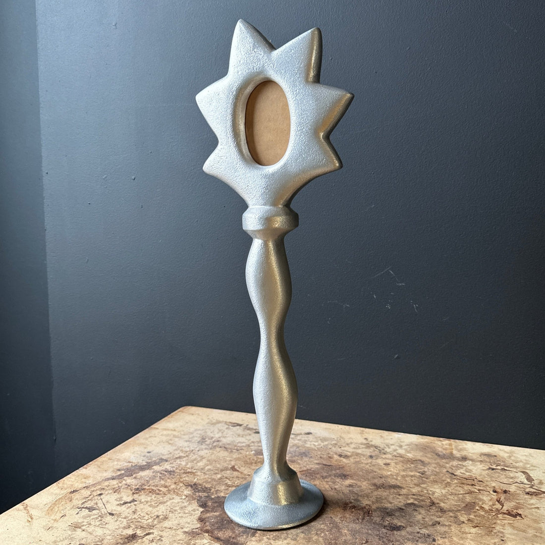 Tall Pewter Postmodern Star Picture Frame - Monte Visión