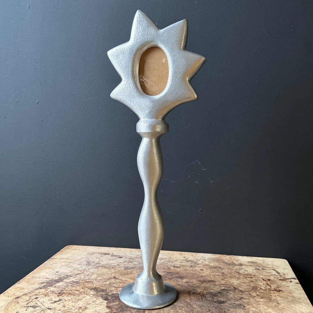 Tall Pewter Postmodern Star Picture Frame - Monte Visión