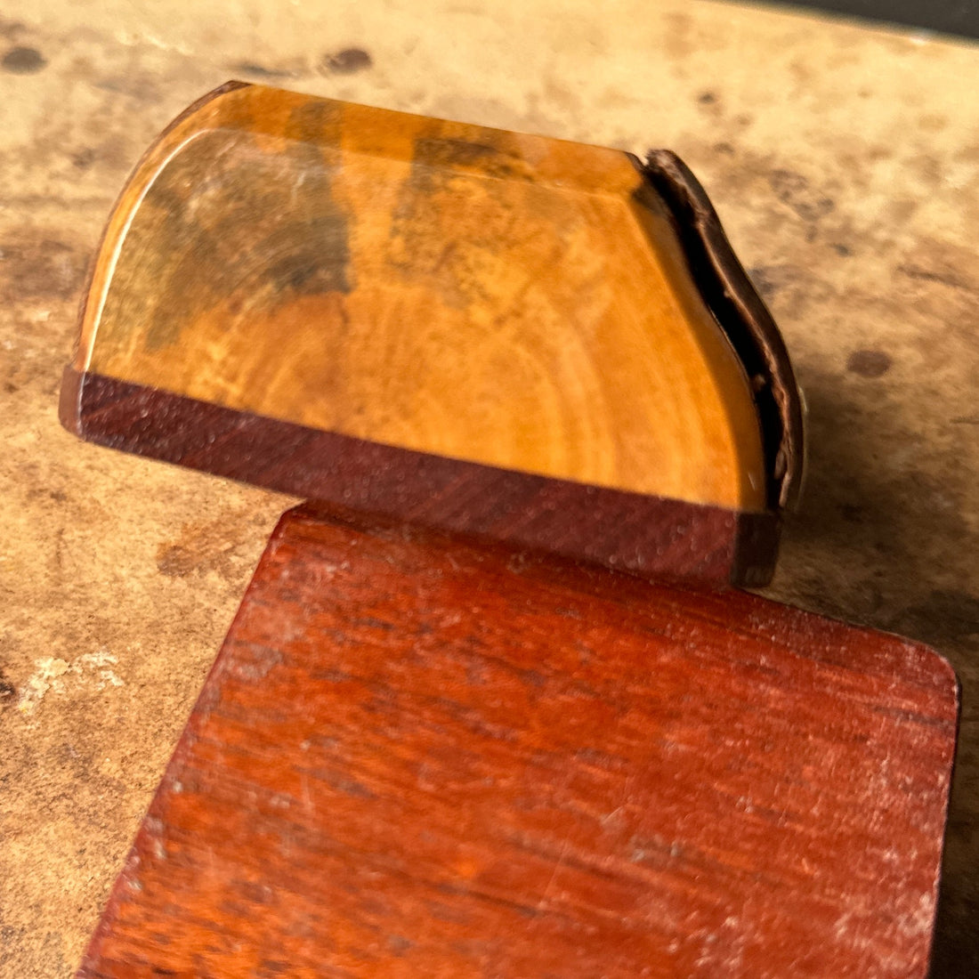 Vintage Birch Wood Candlesticks - Monte Visión